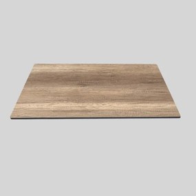 Piano Tavolo Bistrot HPL Rovere 80x80 cm Quadrato da Esterno