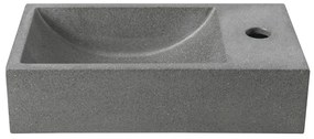 Lavabo in grigio scuro in calcestruzzo 40x22 cm Crest – Sapho