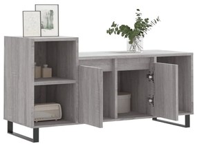 Mobile tv grigio sonoma 100x35x55 cm in legno multistrato