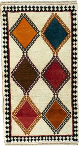 Gabbeh Tappeto 90x150 Beige (Iran) Annodato A Mano