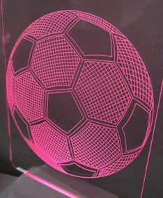 3D Acrilico Forma Rettangolare Figura Calcio (3DB911)