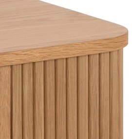 Comodino in rovere decorato in colore naturale Langley - Actona