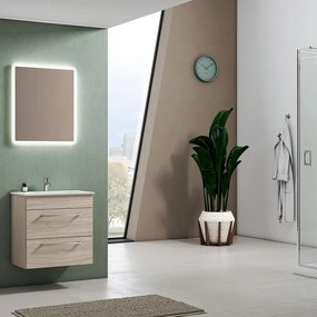 Mobile sottolavabo e lavabo Giò olmo rousseau L 61 x H 61.5 x P 40 cm 1 vasca 2 cassetti