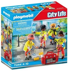 Playset Playmobil 71244 City Life Rescue Team 25 Pezzi