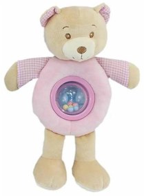 Peluche con Sonagli Lulu Rosa Orso 25cm