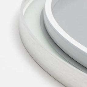 Brilagi-LED dimmerabile, specchio riscaldato con retroilluminazione, profilo in alluminio ALU PRO, LED 18W/230V, Ø 60 cm, IP44, finitura cromo satinato