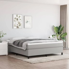 Giroletto Senza Materasso Grigio Chiaro 160x200 Cm Tessuto /