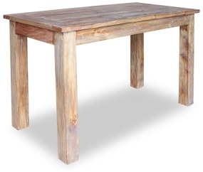 Tavolo da pranzo in legno massello anticato 120x60x77 cm