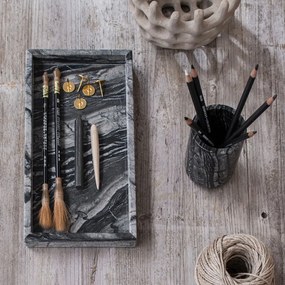 Tazza in marmo nero per spazzolini da denti Marble - Mette Ditmer Denmark