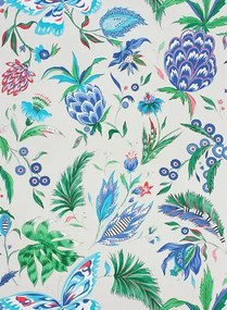 Osborne & Little Tapete Habanera - Pebble/ Ultramarine