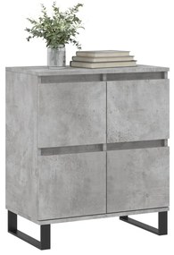 Credenza grigio cemento 60x35x70 cm in legno multistrato