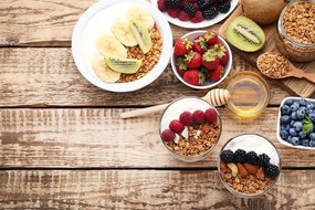 Carta da parati autoadesiva – Colazione sana
