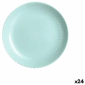 Piatto da Dolce Luminarc Pampille Turchese Vetro (19 cm) (24 Unità)