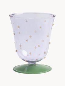 Set di 2 bicchieri fatti a mano in vetro borosilicato Dot