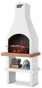 Barbecue fisso in calcestruzzo a carbonella EASY GARDEN BY PALAZZETTI GILI L 80 x H 205 x P 59 cm
