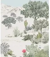 Isidore Leroy Wandbild Succulentes Pastel - Panel A