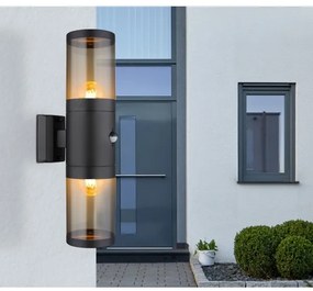 Globo 32014-2BS-Applique da esterno con sensore XELOO 2xE27/40W/230V IP44