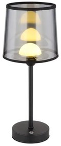 Globo 21008S - Lampada da tavolo LED dimmerabile LUNKI LED/2,5W/3,7V 2700/4000/6500K nero