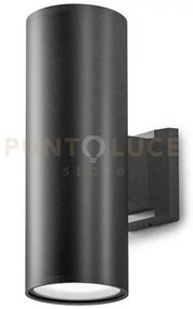 Ges1006- applique in alluminio 2 luci attacco e27 colore grigio ant...