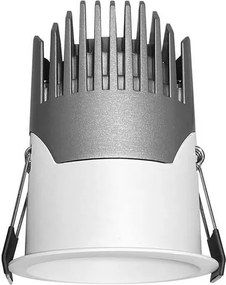 Faro LED da Incasso 6W Foro Ø45mm IP65 CCT UGR19 con driver Philips Colore Bianco Variabile CCT