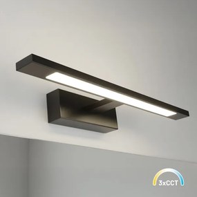 Illuminazione a LED per specchio da bagno KLIMT LED/8W/230V 3000/4000/6000K 40 cm IP44 nero