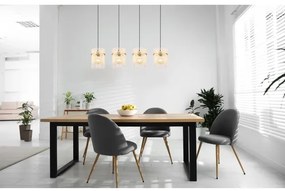 Globo 15698-4HM - Lampadario a sospensione con filo GORLEY 4xE27/60W/230V oro