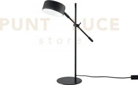 Lampada da tavolo eiffel in metallo nero con punto luce orientabile...