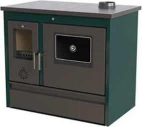Stufa a Legna con Forno C Line Air Sparta 11,16 kW Verde
