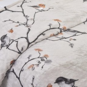 Set copripiumino e federa grigio in micropile per letto singolo 140x200 cm Ronja – My House