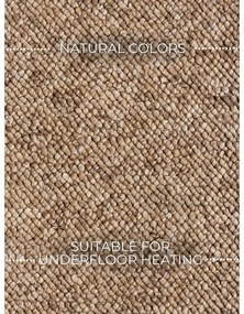 Tappeto in marrone chiaro lavabile 200x290 cm Rocco Caramel – Elle Decoration