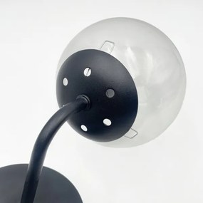 Brilagi - Applique MALIVA 1xE14/15W/230V nera/trasparente