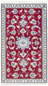 Nain Tappeto persiano 70 x 140 Rosso (Iran) Annodato A Mano