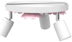 Faretto FLOWER 3xGU10/8W/230V bianco