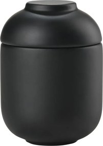 Organizer da bagno nero in gres per dischetti di cotone Sensu – Zone