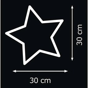 Decorazione natalizia da interno IP20 STAR 30xLED/3W/4,5V