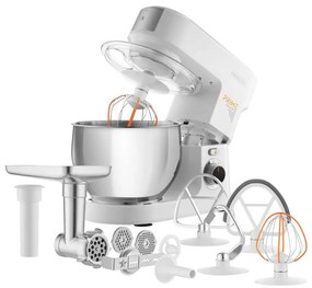 Sencor - Robot da cucina con ciotola in acciaio inox 1000W/230V bianco