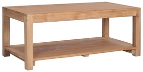 Tavolino da salotto 100x50x40 cm in legno massello di teak