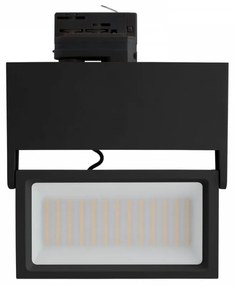 Faro LED 44W per Binario Trifase, 100°, Nero con driver Philips CRI92 Colore Bianco Caldo 3.000K