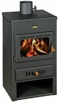 Stufa a legna con caldaia integrata Pruty K1 W8. Potenza di riscaldamento 8 + 4Kw