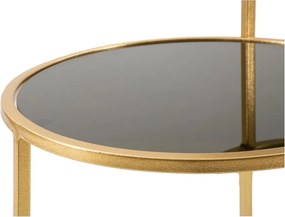 Tavolino rotondo in oro 40x50 cm - Mauro Ferretti