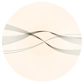 Plafoniera LED moderno Mila, bianco Ø 38 cm dimmerabile NOVECENTO