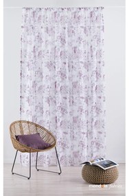 Tenda bianco-viola 300x260 cm Elsa - Mendola Fabrics