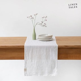 Runner da tavola in lino 40x150 cm White - Linen Tales