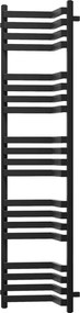 Mexen Loop radiatore da bagno angolare 1600 x 375 mm, 837 W, nero - W129-1600-350-00-70