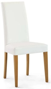 JACQUELYN - sedia moderna ecopelle con gambe antracite