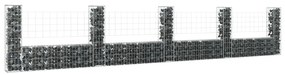 Cesto Gabbione A U Con 5 Pali İn Ferro 500x20x100 Cm /