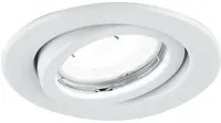 Kit 3 incassi MATRIX orientabili in metallo bianco con lampadine LED GU incluse 6W 3000K (luce calda) x8,5 cm..