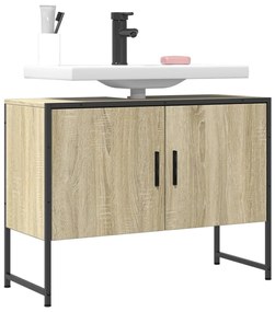 Mobile Lavabo Bagno Rovere Sonoma 60x30x60 Cm Legno Multistrato /