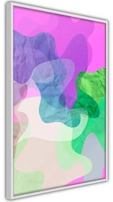 Poster Colourful Camouflage (Pink)