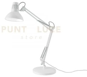Lampada da scrivania artifex bianca 1 luce attacco e27 23x23x73,8cm...